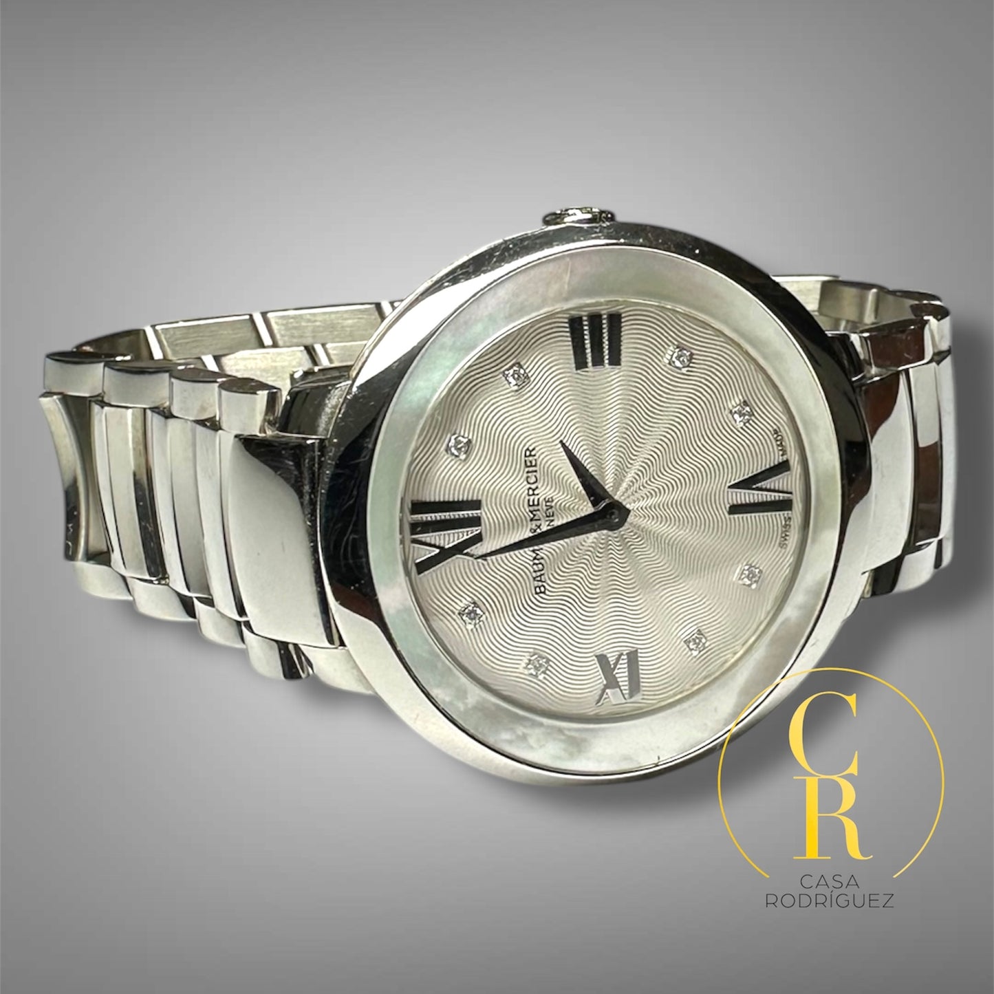Reloj Baume&mercie Promesse Dama Plateado Madre Perla