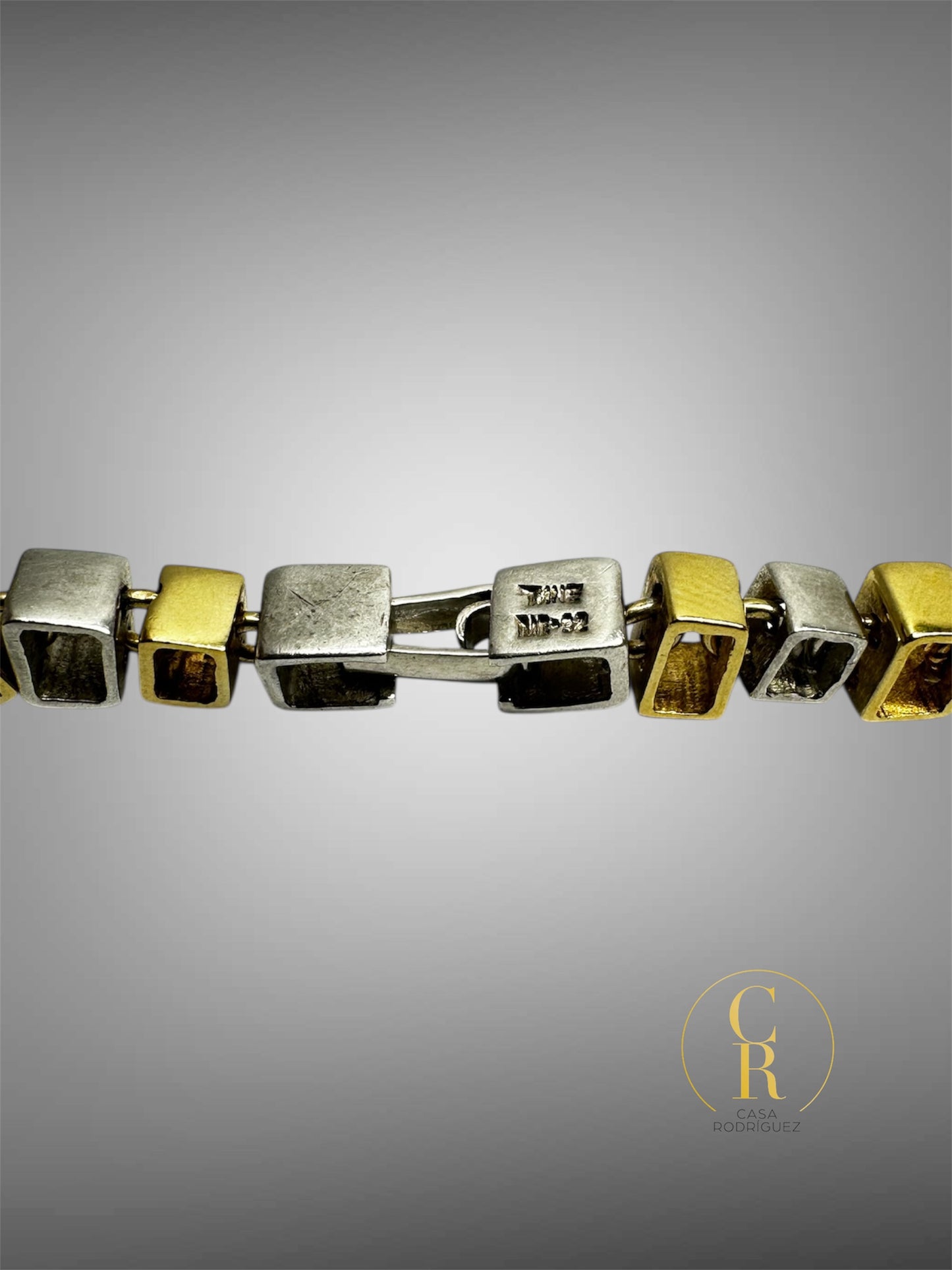 Collar Tane Cuadrados y Rectángulos Vermeil.
