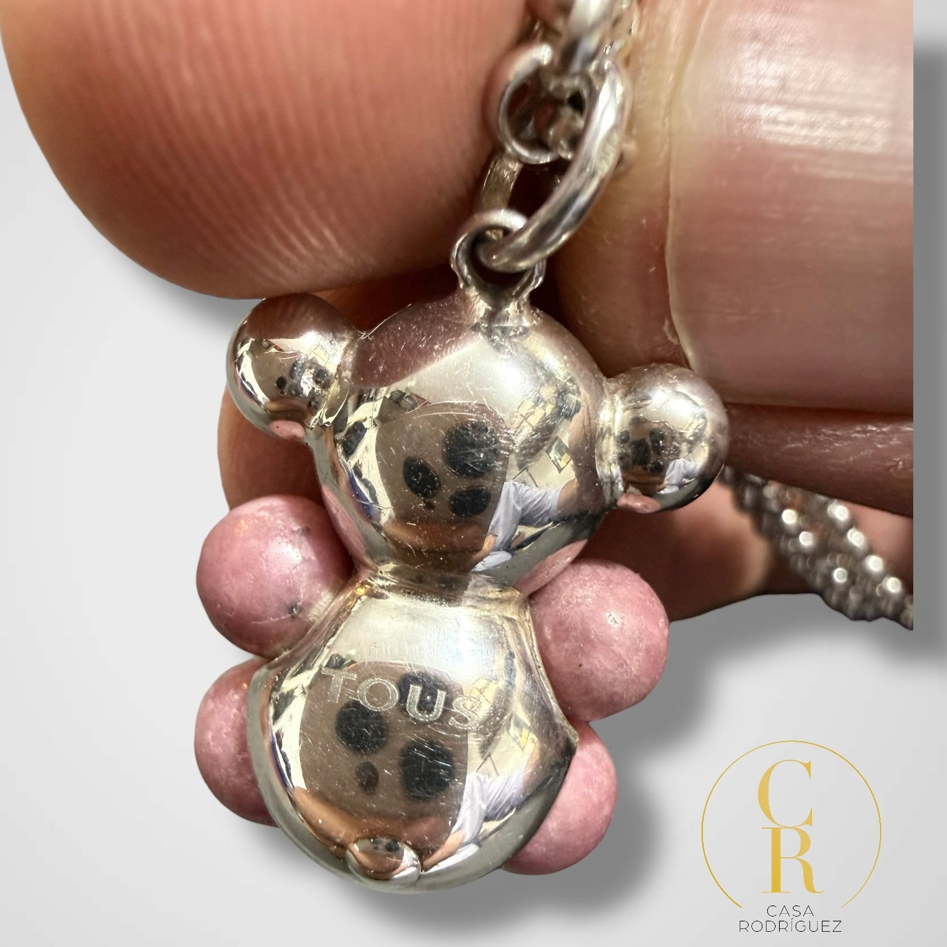 Colar Tous Dije Oso Piedras