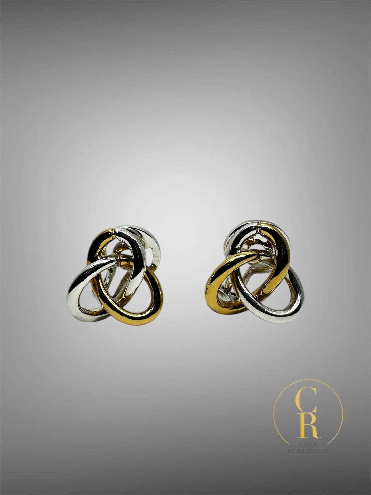Aretes Tane Entrelazados Vermeil