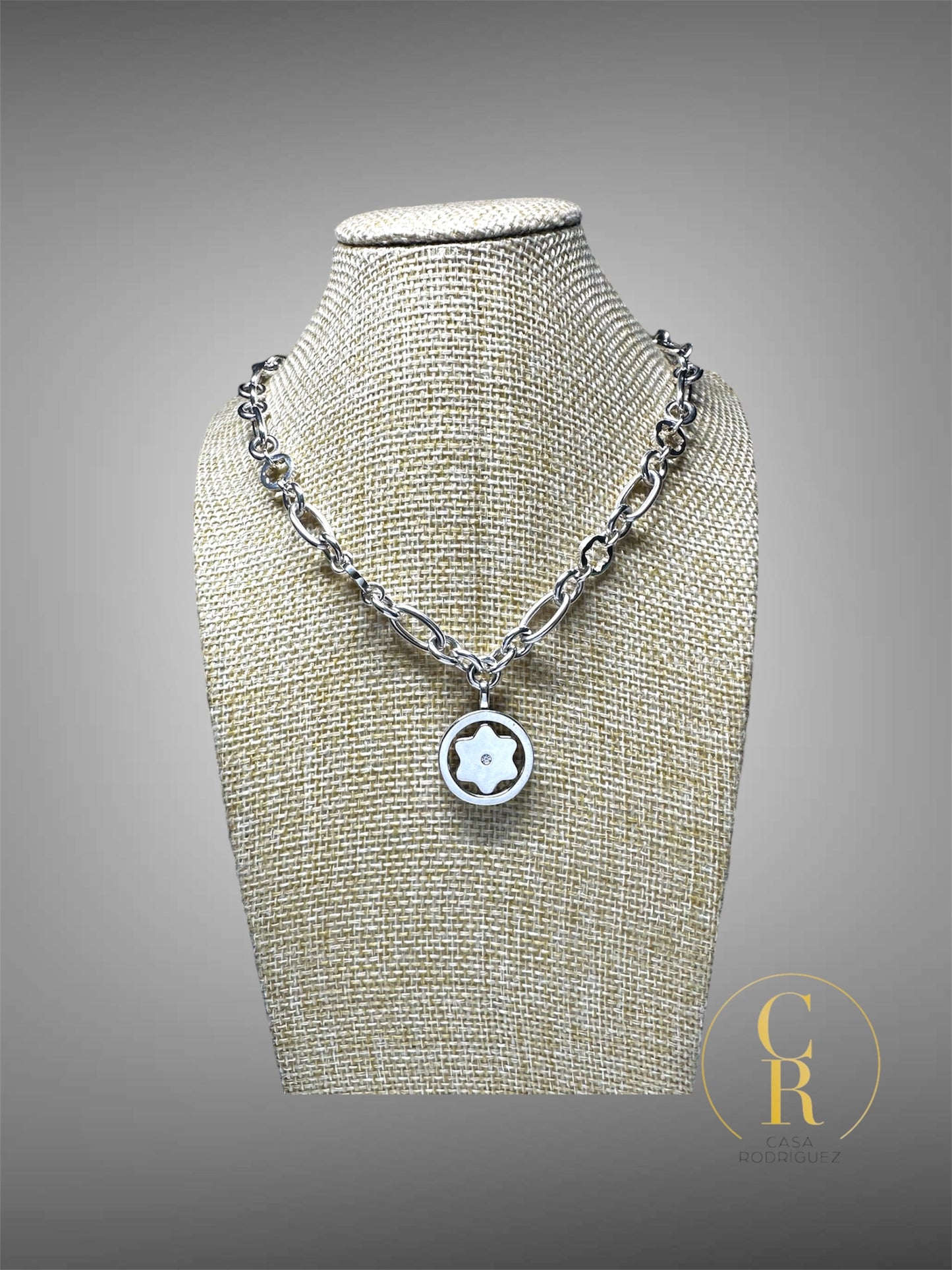 Collar Montblanc Estrella Con Diamante