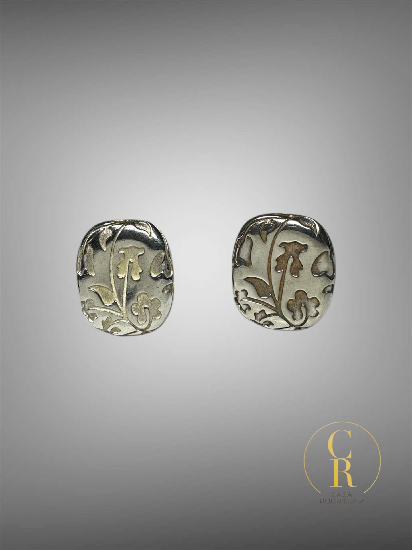 Aretes Tous Rectangulares Oso y Flores