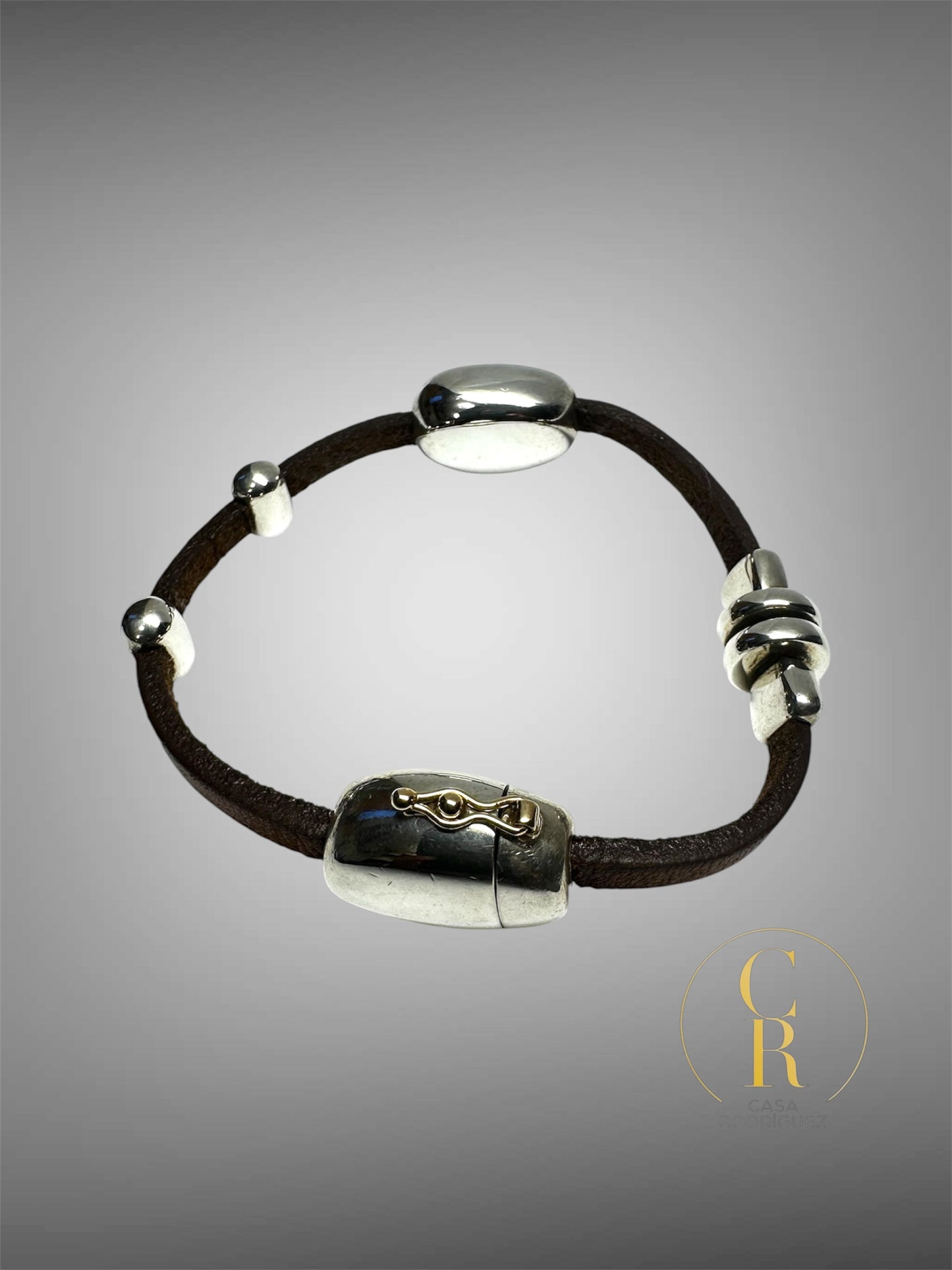 Pulsera Tane Cuero y Plata