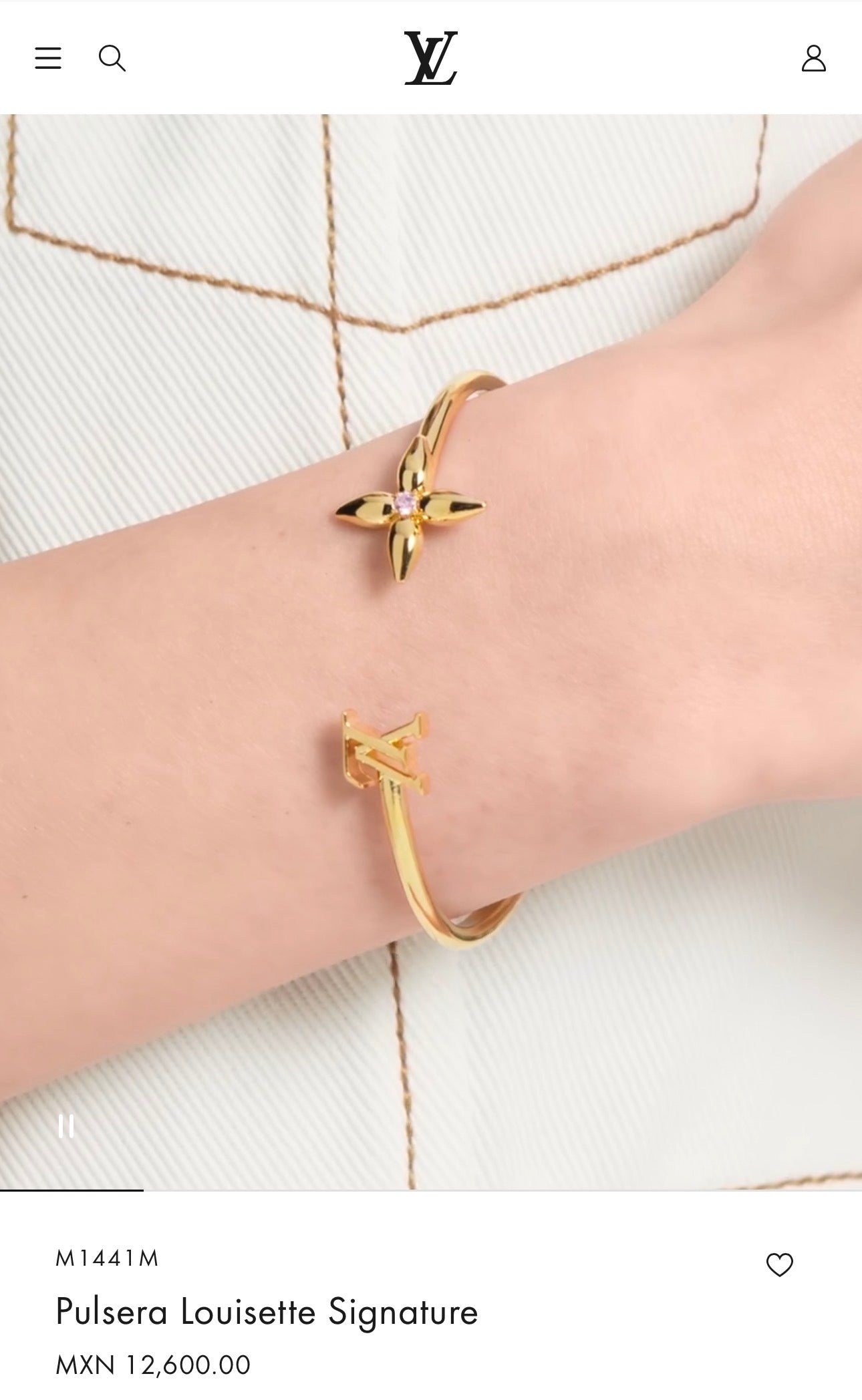 Pulsera Louis Vuitton Louisette.