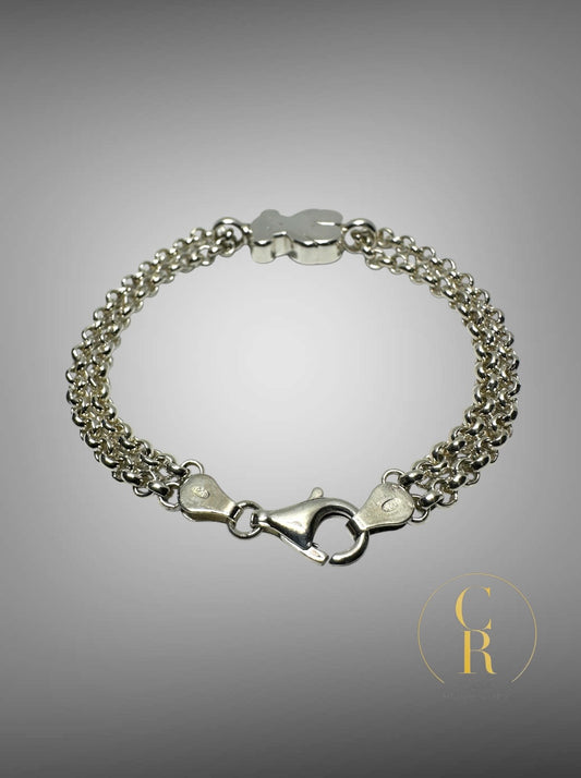 Pulsera Tous Doble Cadena Osito