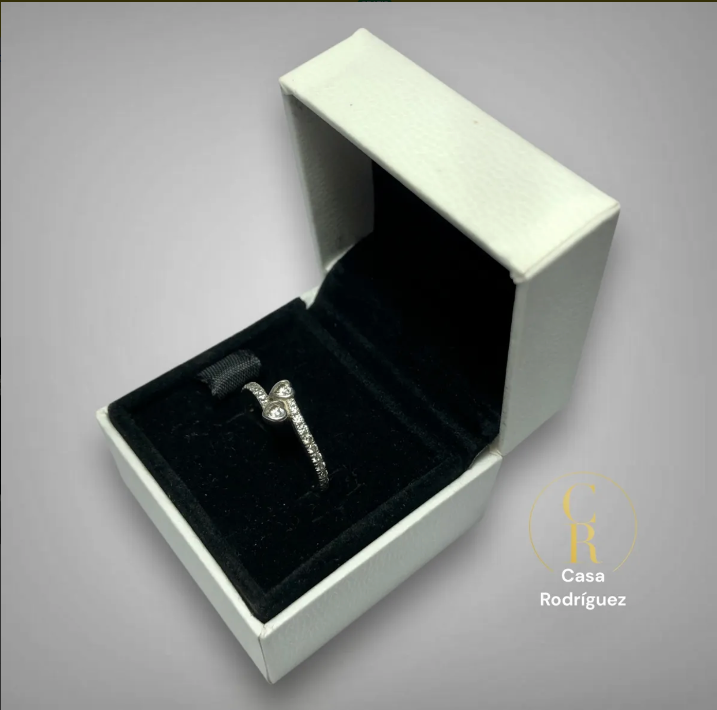 Anillo Pandora Doble Corazón