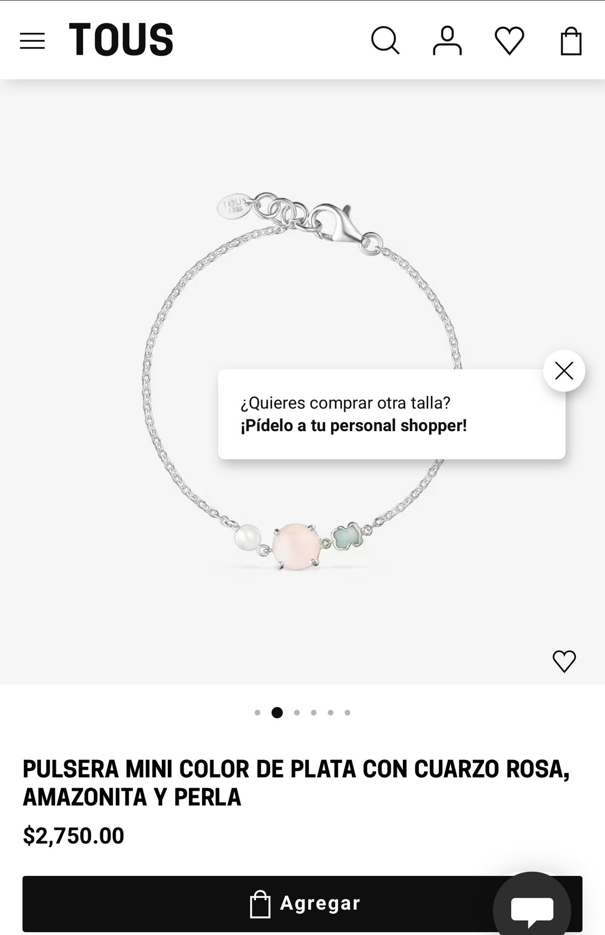 Pulsera TOUS Mini Color Osito