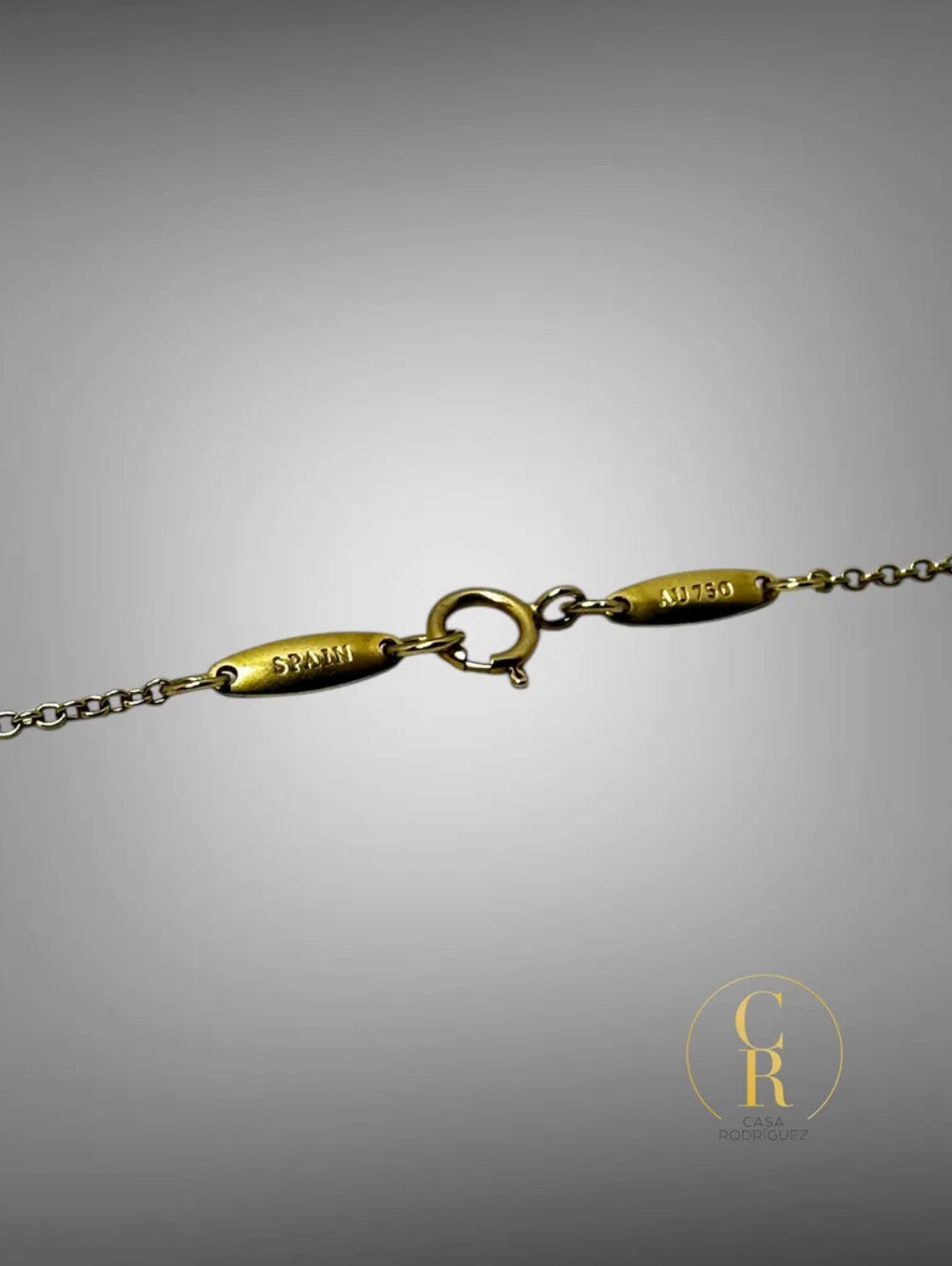 Collar Tiffany & Co. Elsa Peretti Corazón 5 Diamantes Au.750