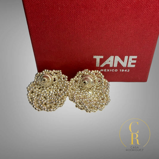 Aretes Tane Flor Esferas.