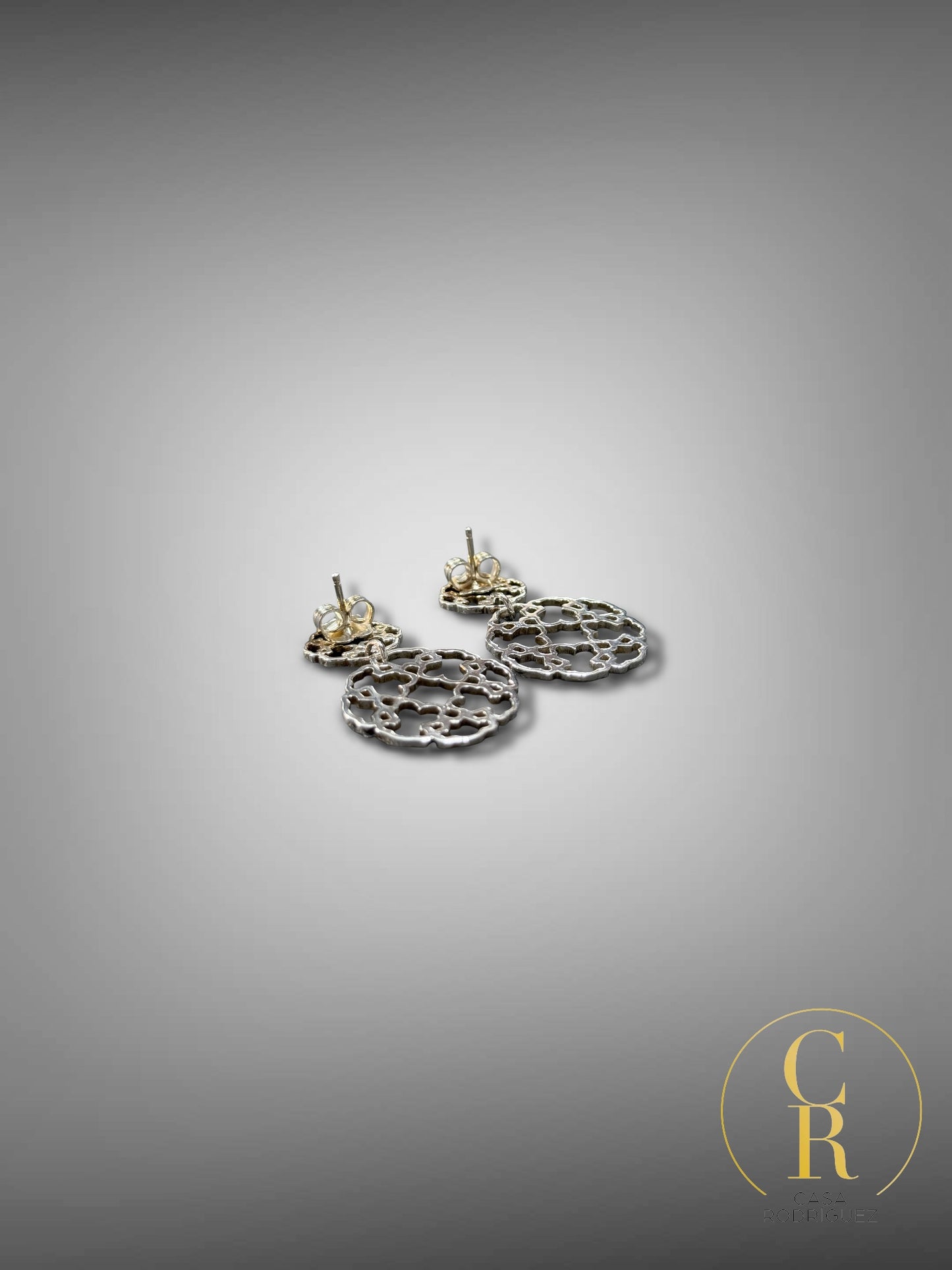 Aretes Filigrana circulos con ositos