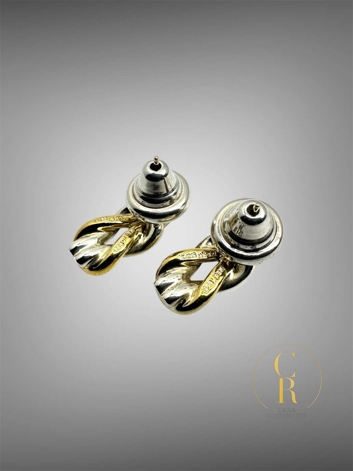 Aretes TANE Entrelazados Vermeil