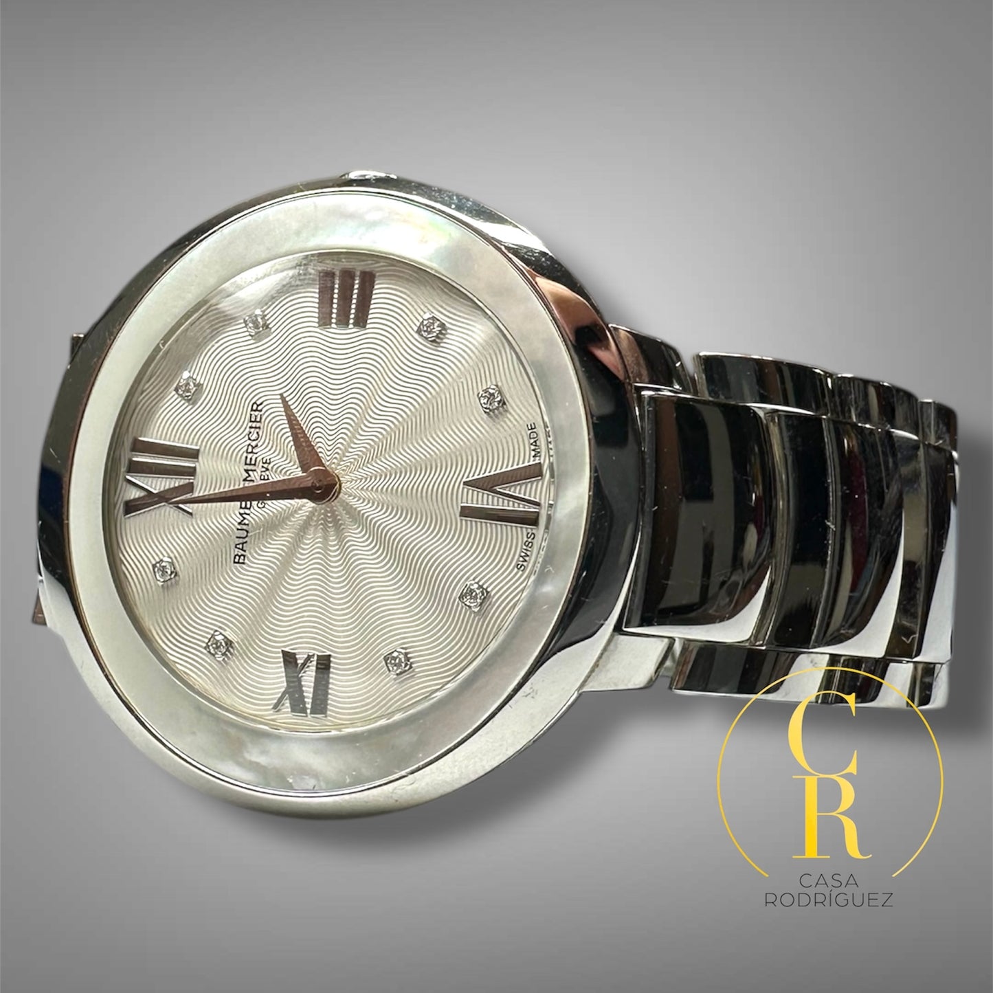 Reloj Baume&mercie Promesse Dama Plateado Madre Perla
