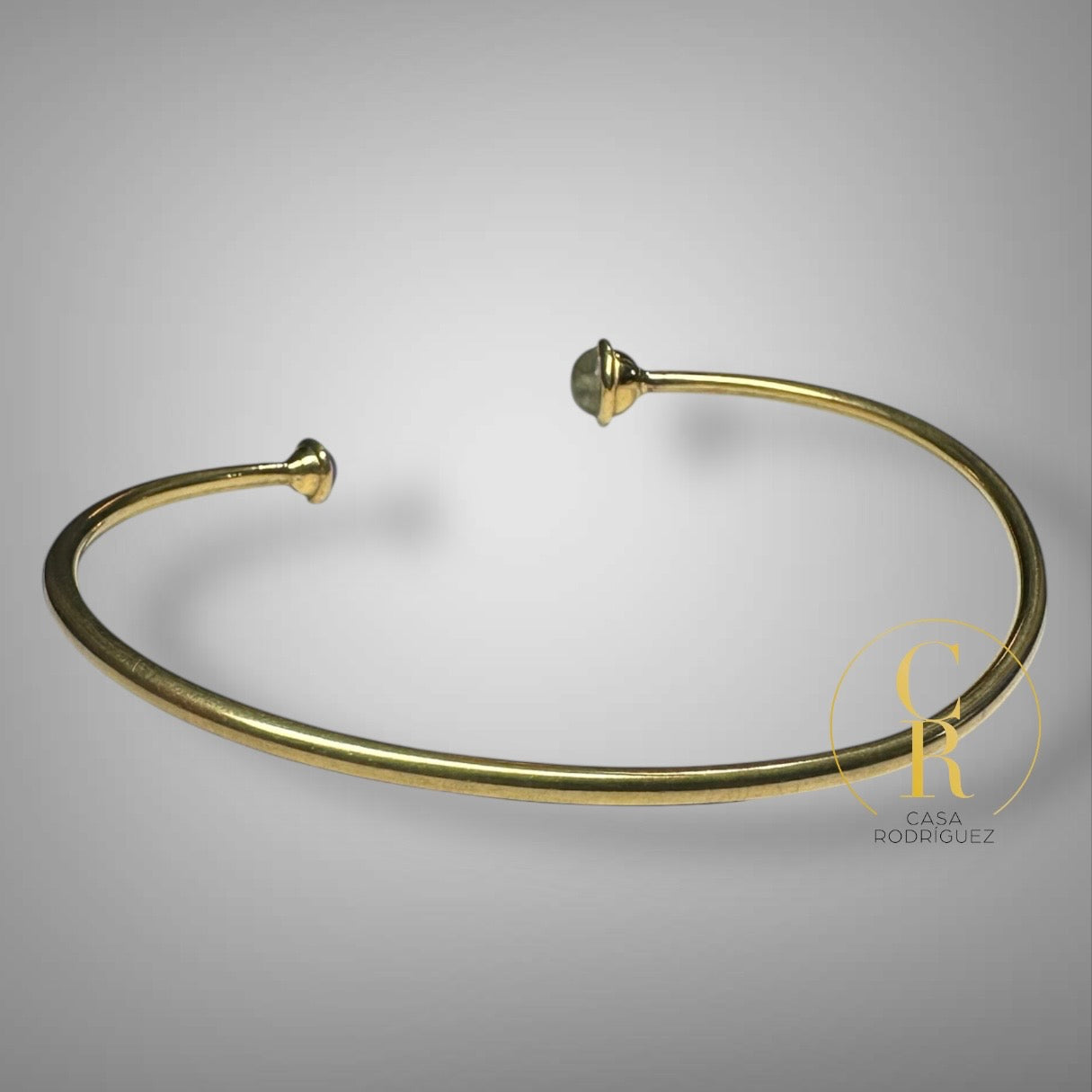 Pulsera Tous Rigida Zafiro Y Topacio Vermeil