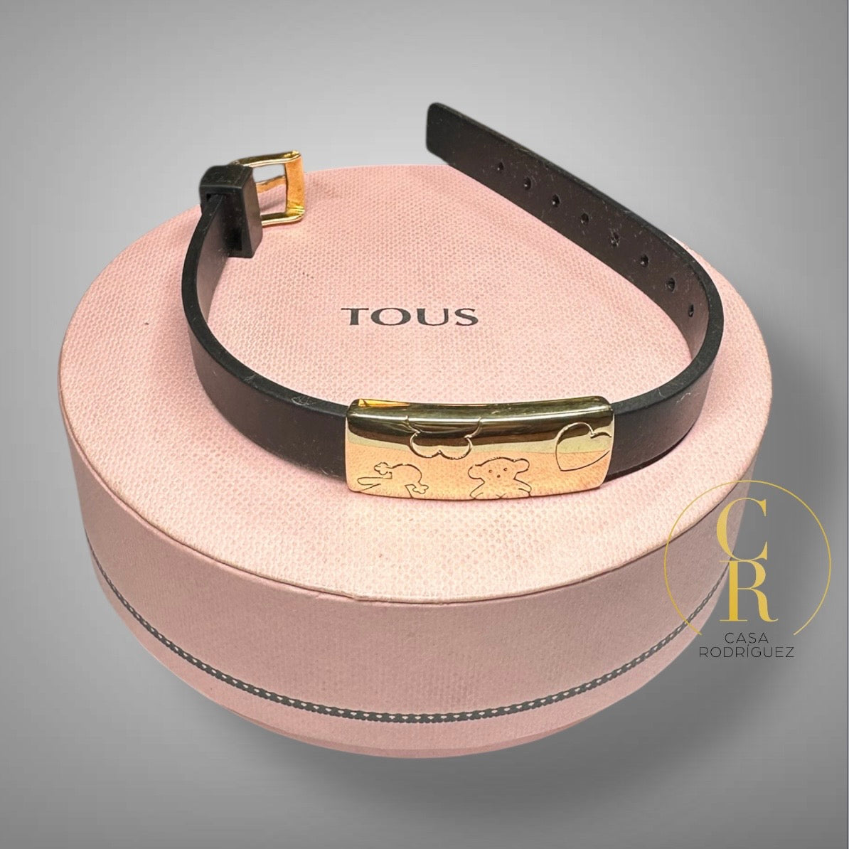 Pulsera Tous Caucho Ositos Vermeil