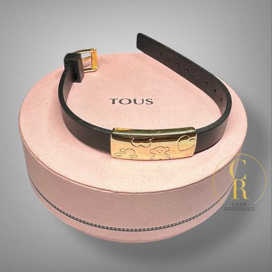 Pulsera Tous Caucho Ositos Vermeil