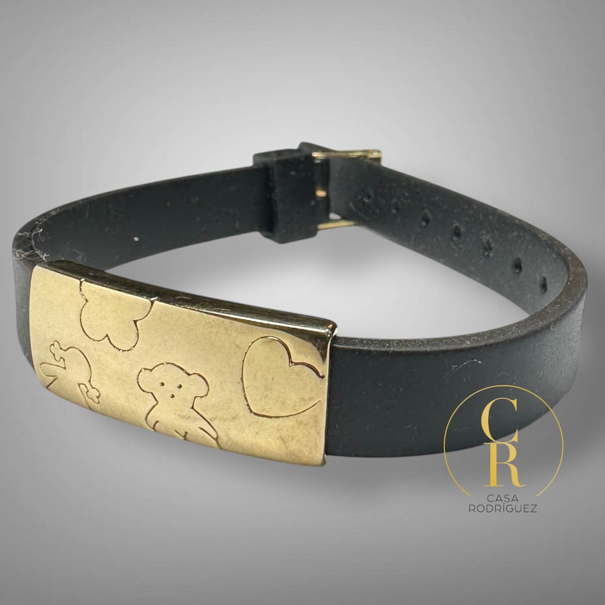 Pulsera Tous Caucho Ositos Vermeil