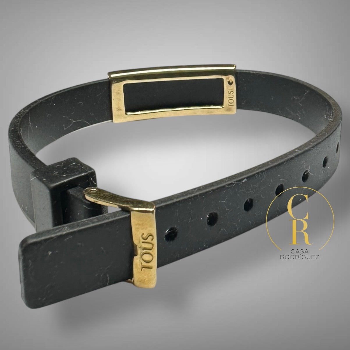 Pulsera Tous Caucho Ositos Vermeil