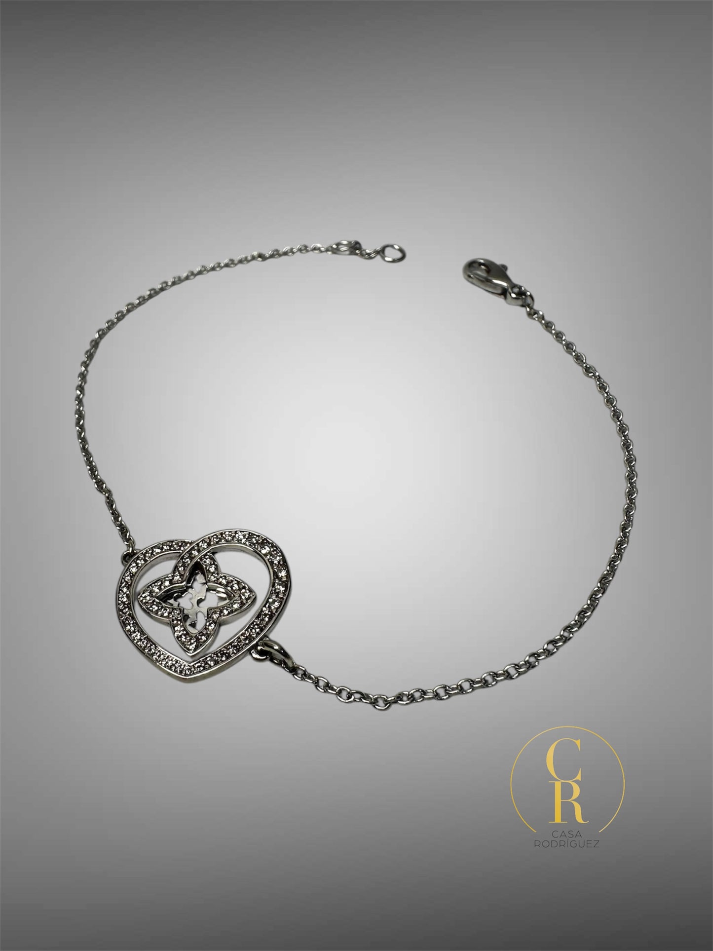 Pulsera Louis Vuitton Corazón Con Diamantes Au. 750