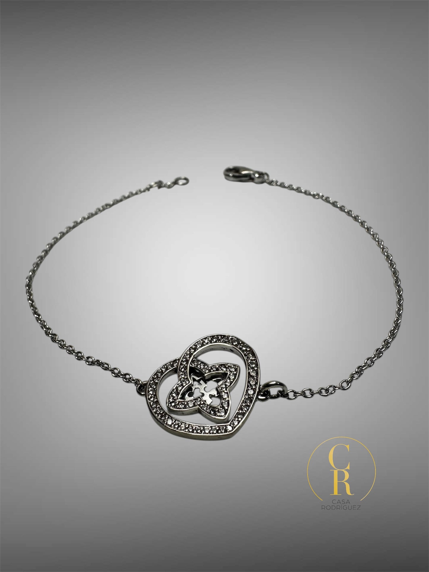 Pulsera Louis Vuitton Corazón Con Diamantes Au. 750