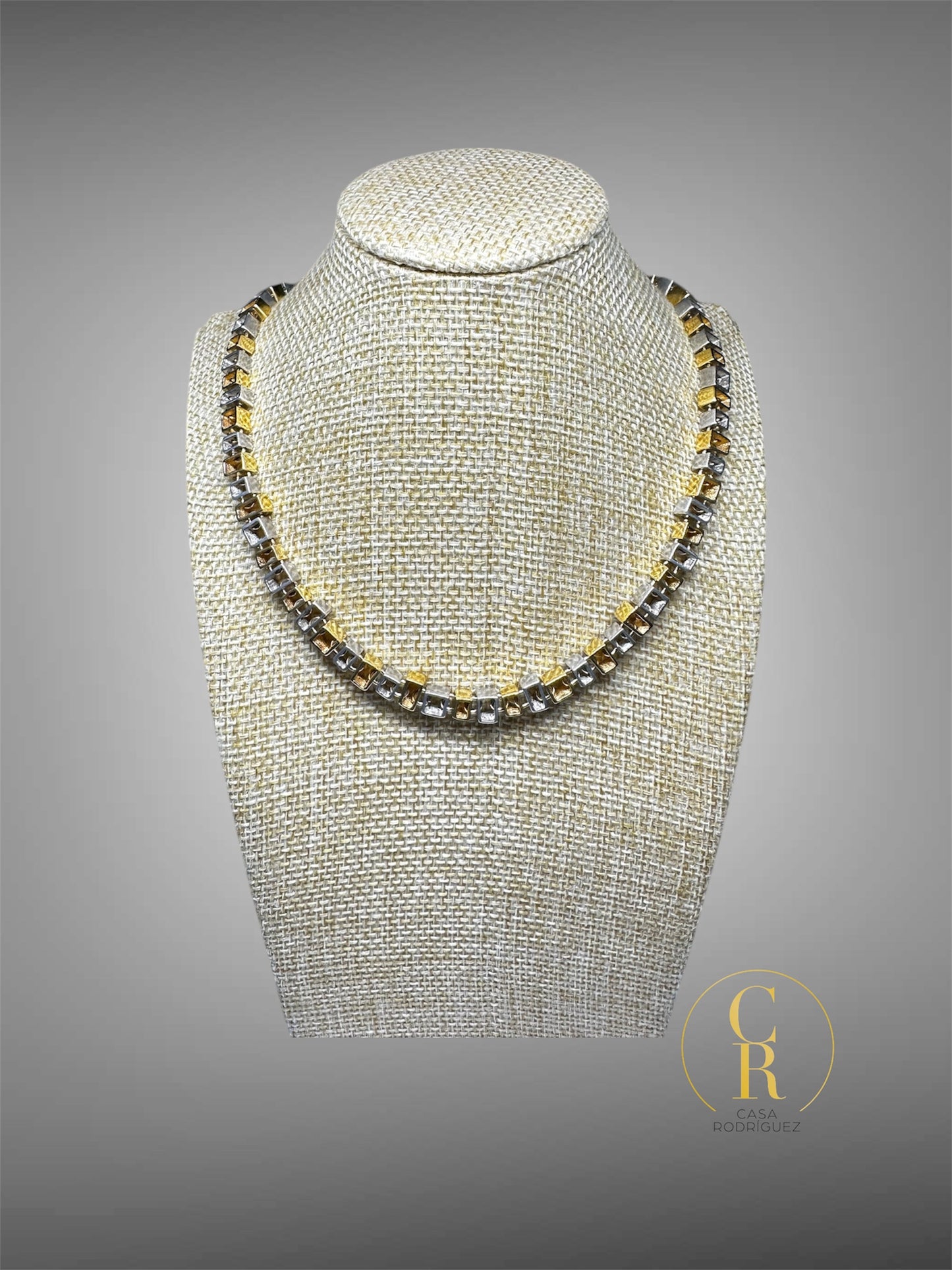 Collar Tane Cuadrados y Rectángulos Vermeil.