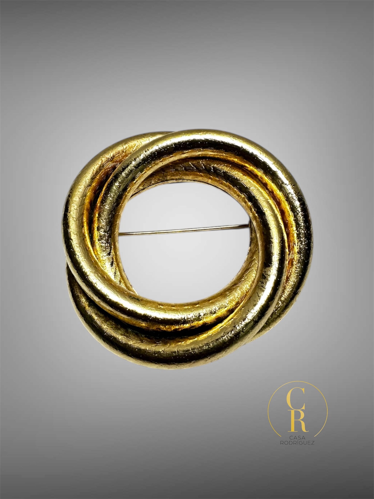 Broche Christian Dior Triple Entrelazado.