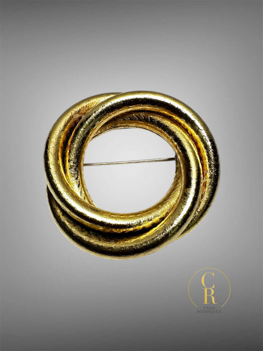 Broche Christian Dior Triple Entrelazado.