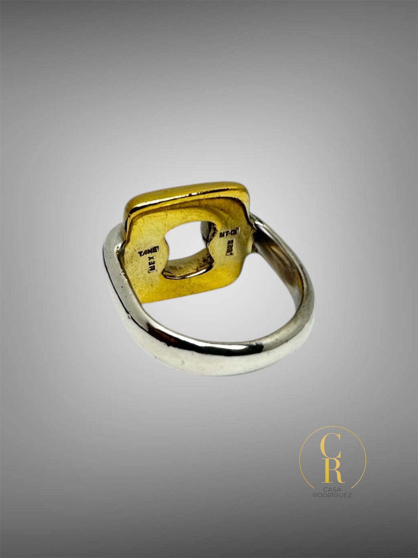 Anillo Tane Cuadro Vermeil