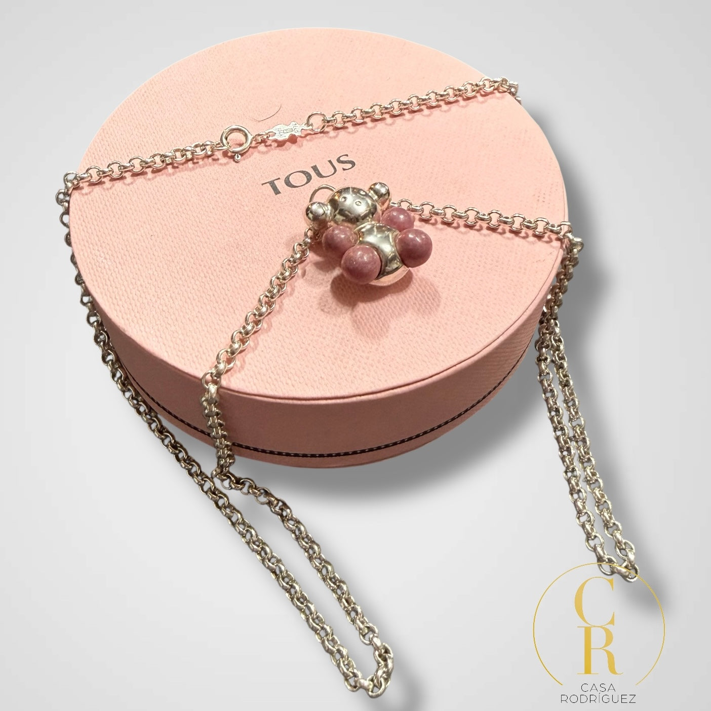 Colar Tous Dije Oso Piedras