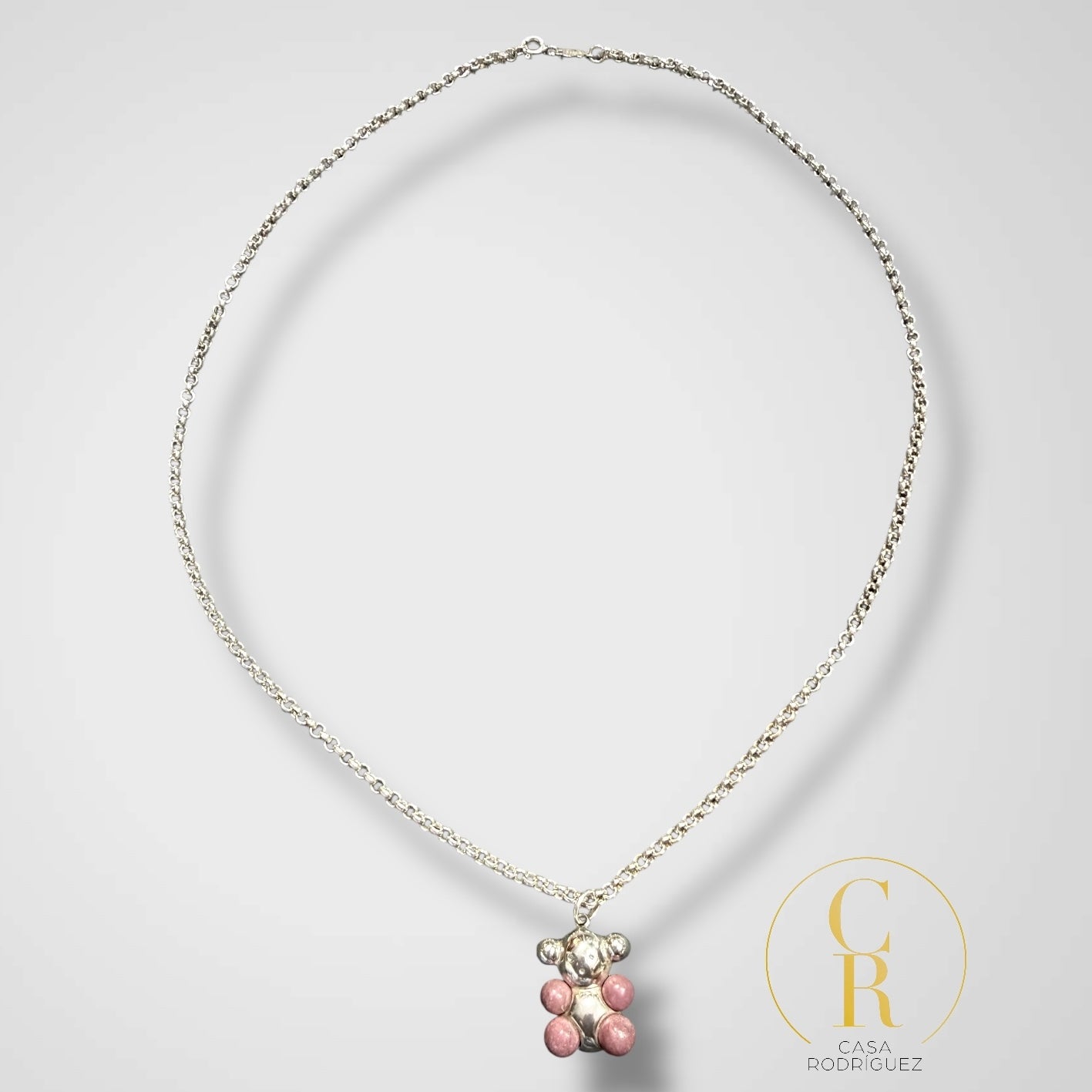 Colar Tous Dije Oso Piedras