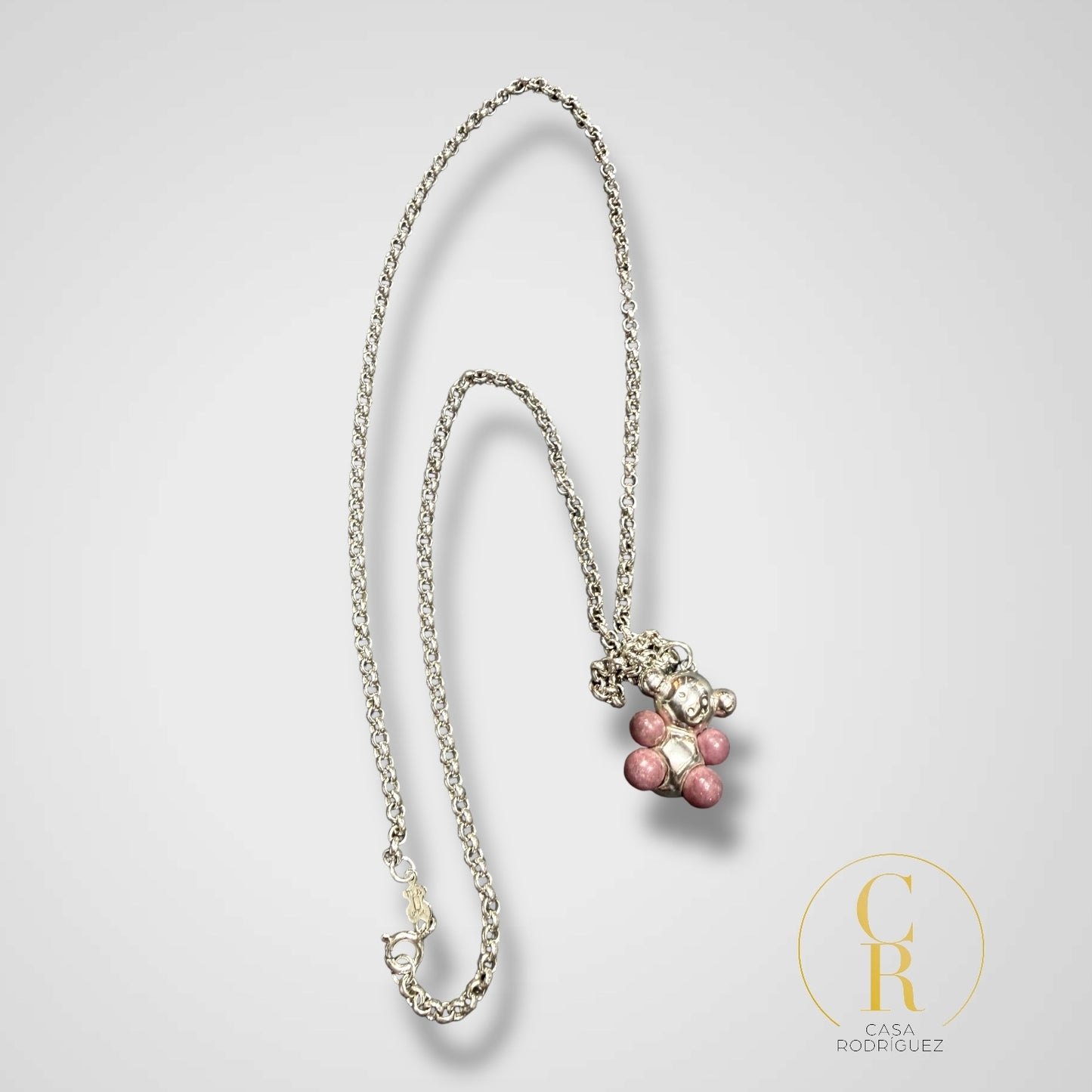 Colar Tous Dije Oso Piedras