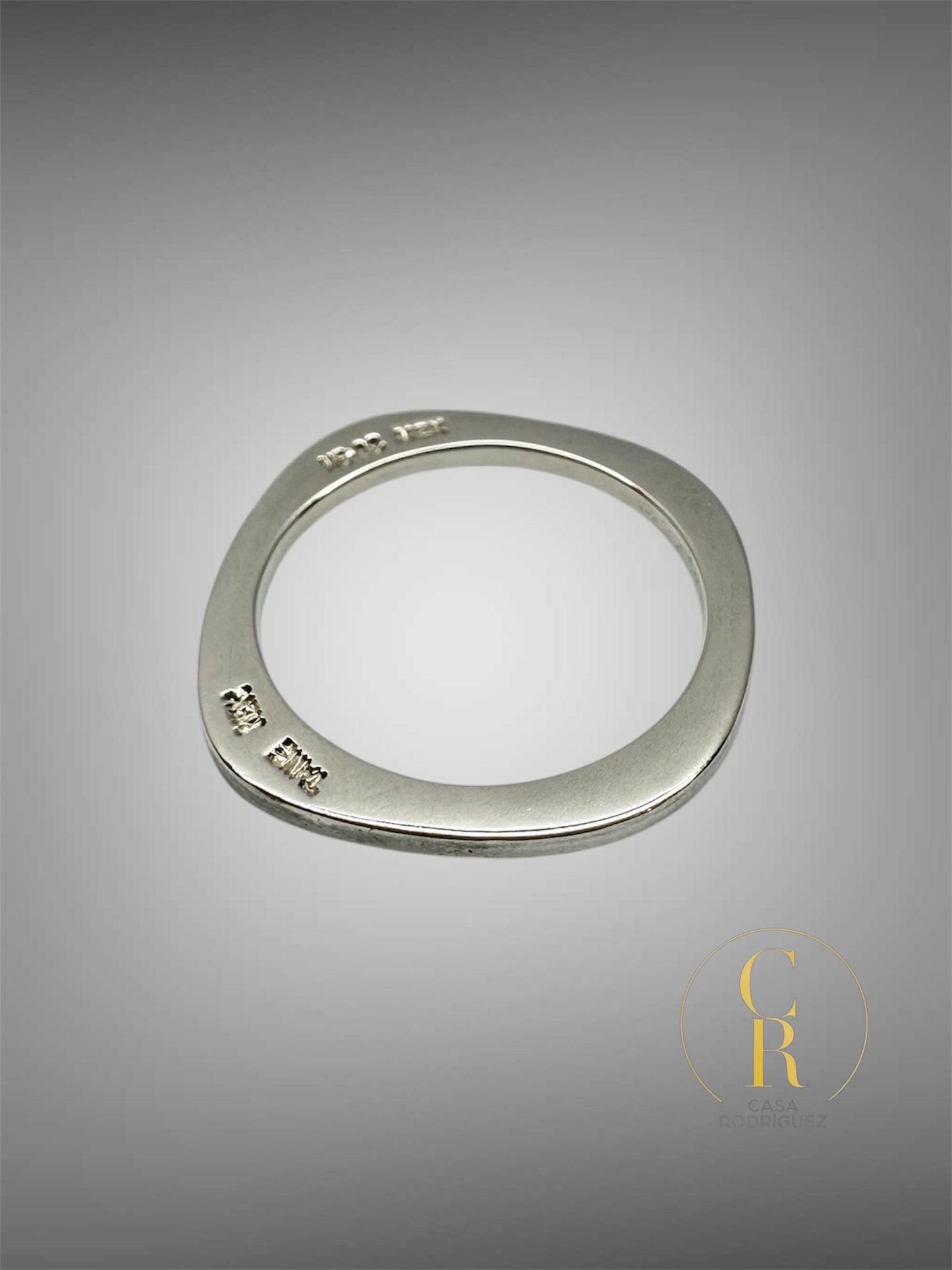 Anillo Tane Cuadrado Delgado