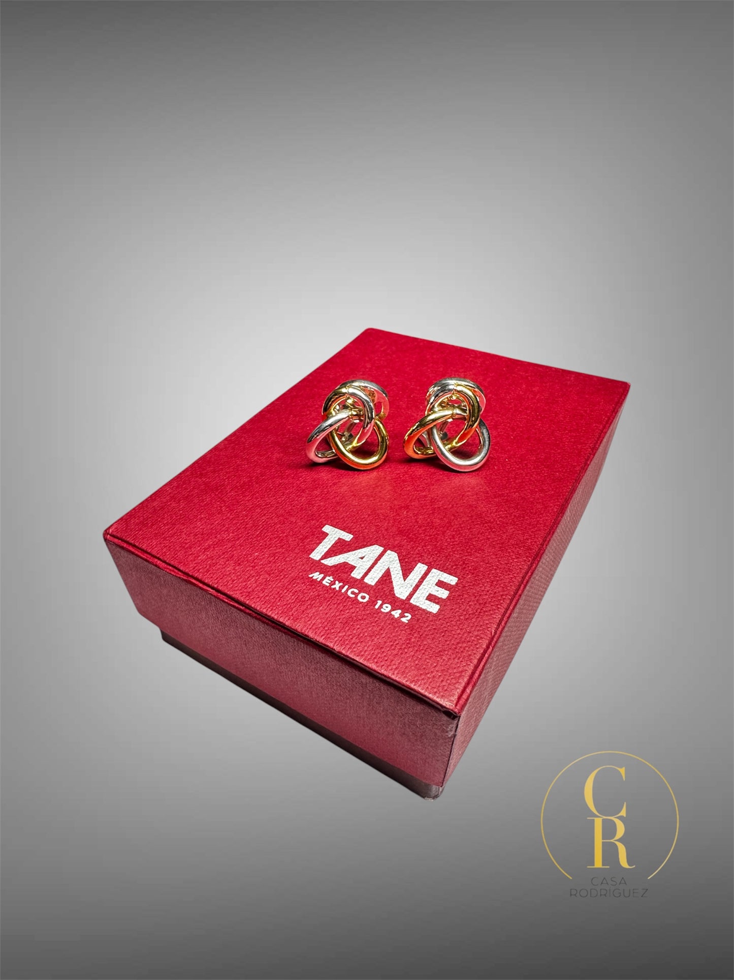 Aretes Tane Entrelazados Vermeil