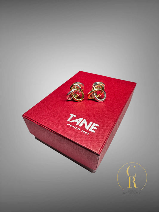Aretes Tane Entrelazados Vermeil