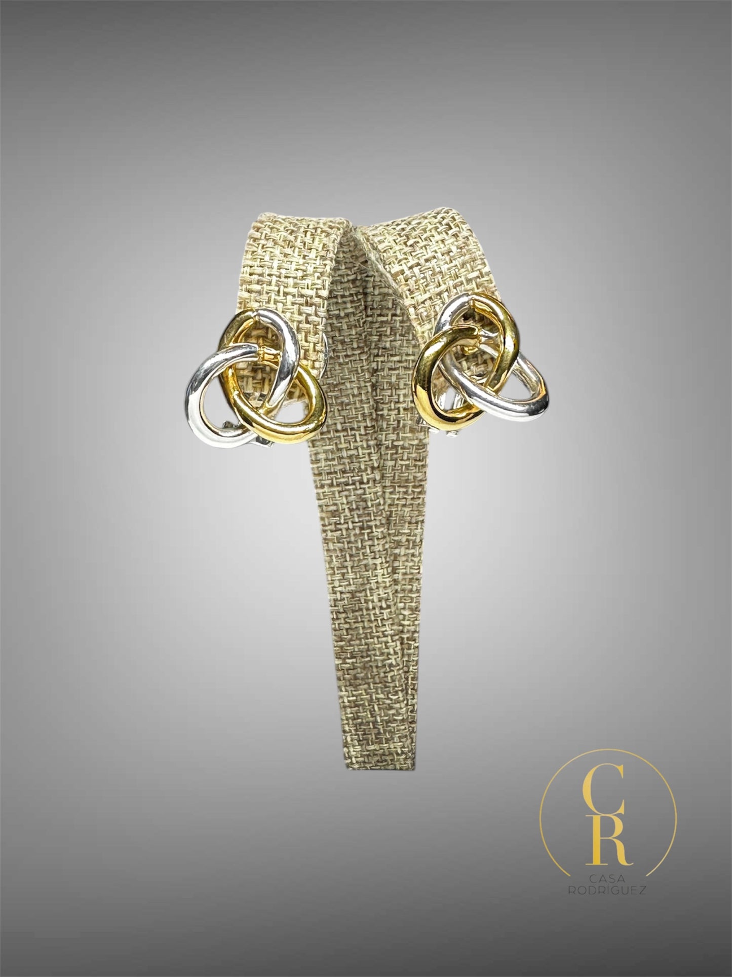Aretes Tane Entrelazados Vermeil