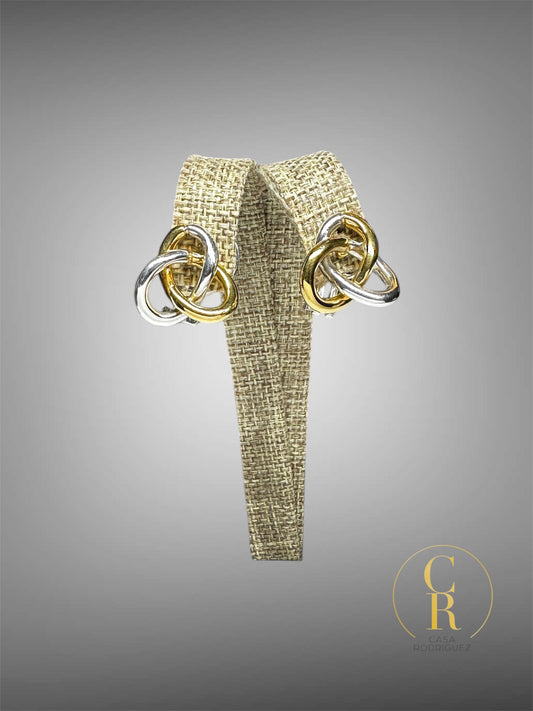 Aretes Tane Entrelazados Vermeil