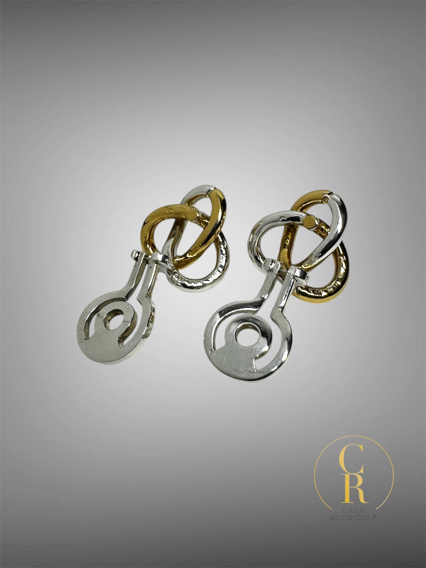Aretes Tane Entrelazados Vermeil
