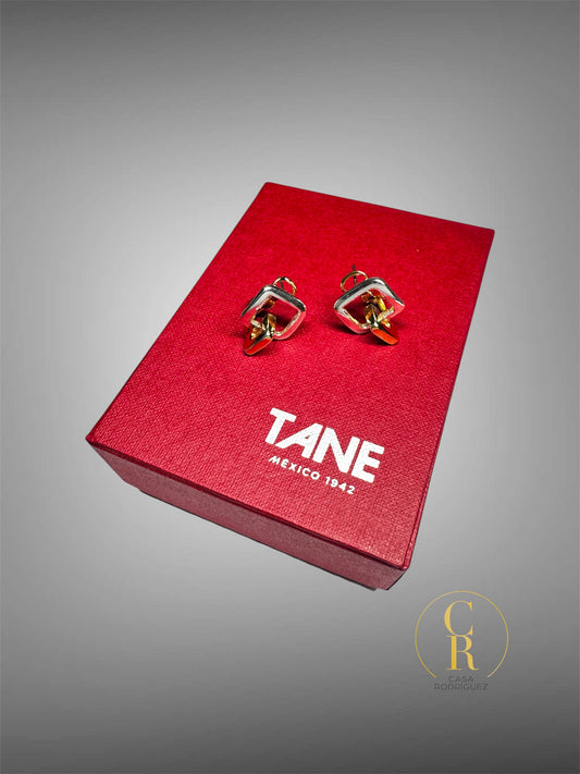 Aretes Tane Cuadros Vermeil