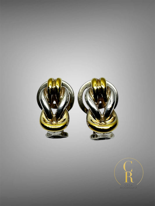 Aretes Tane Entrelazados Clip