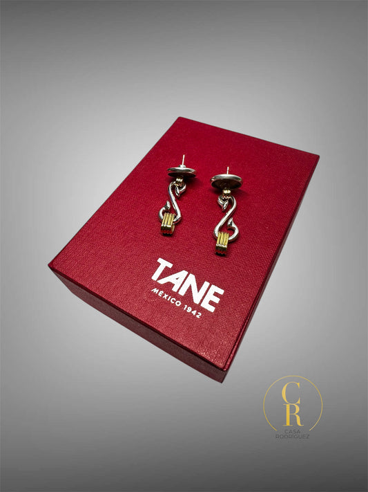 Aretes Tane Colgantes Con Vermeil