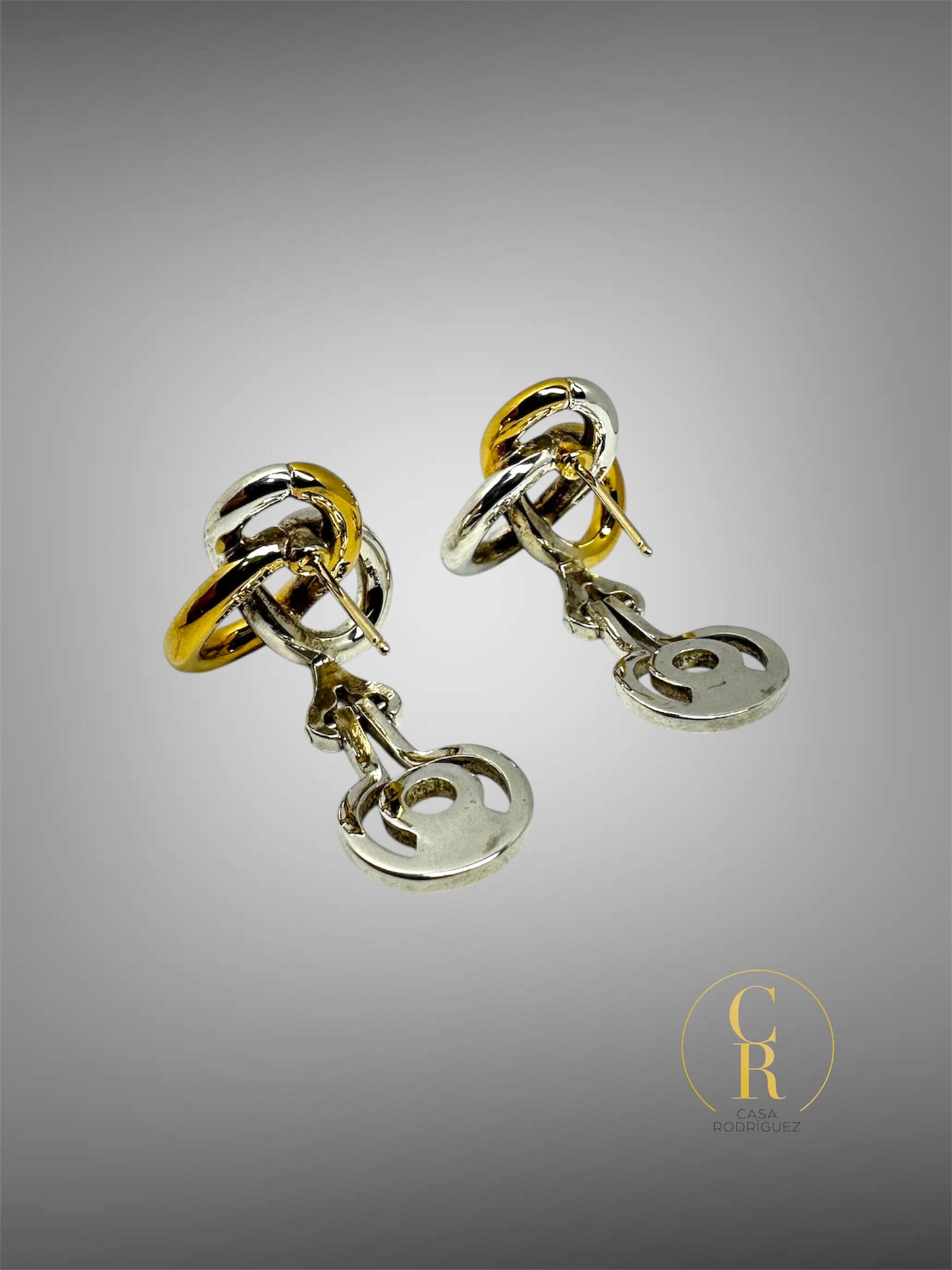 Aretes Tane Clip Con Poste Vermeil