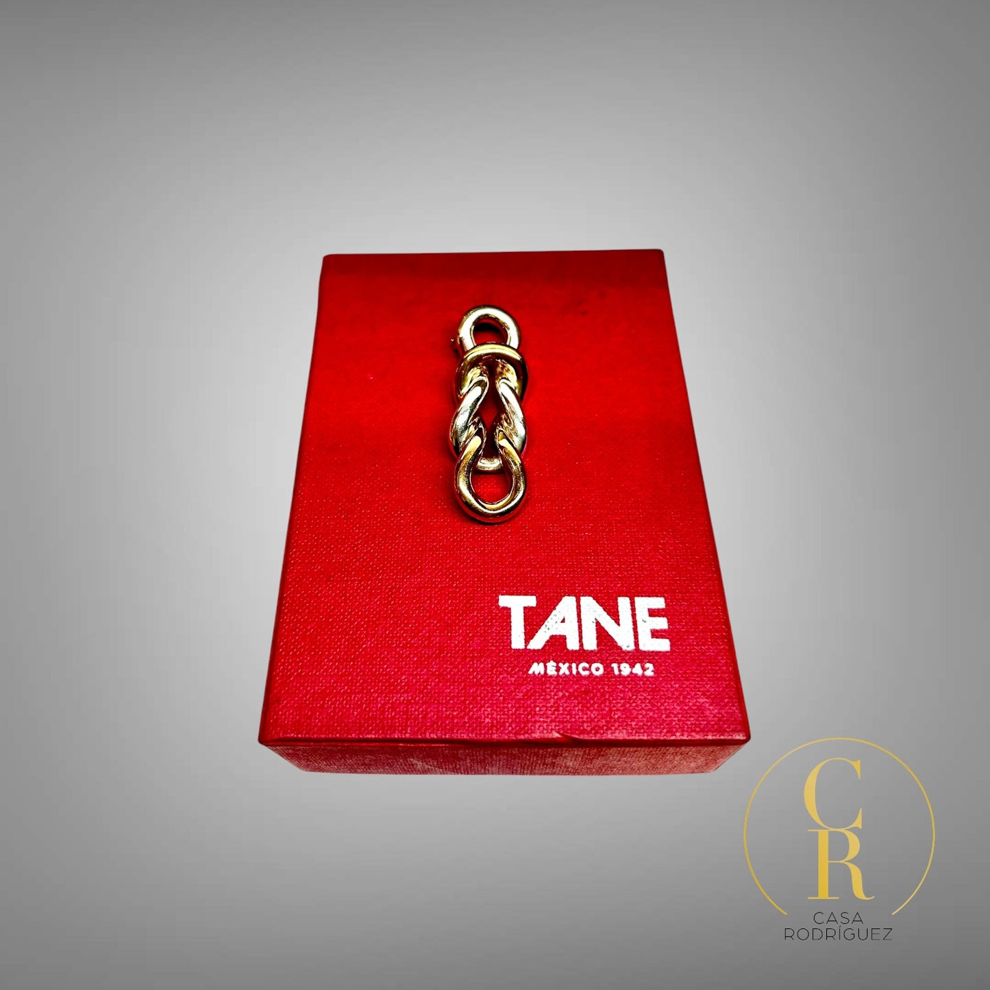 Broche Tane Entrelazado Nudo Vermeil