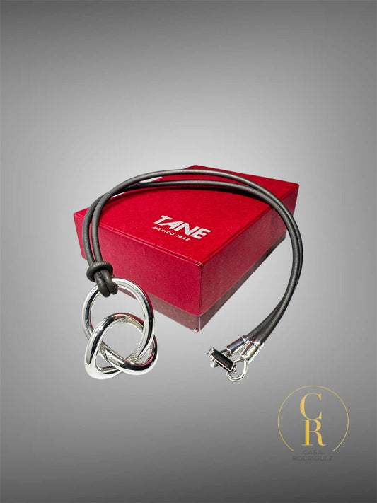 Collar Tane entrelazado Caucho