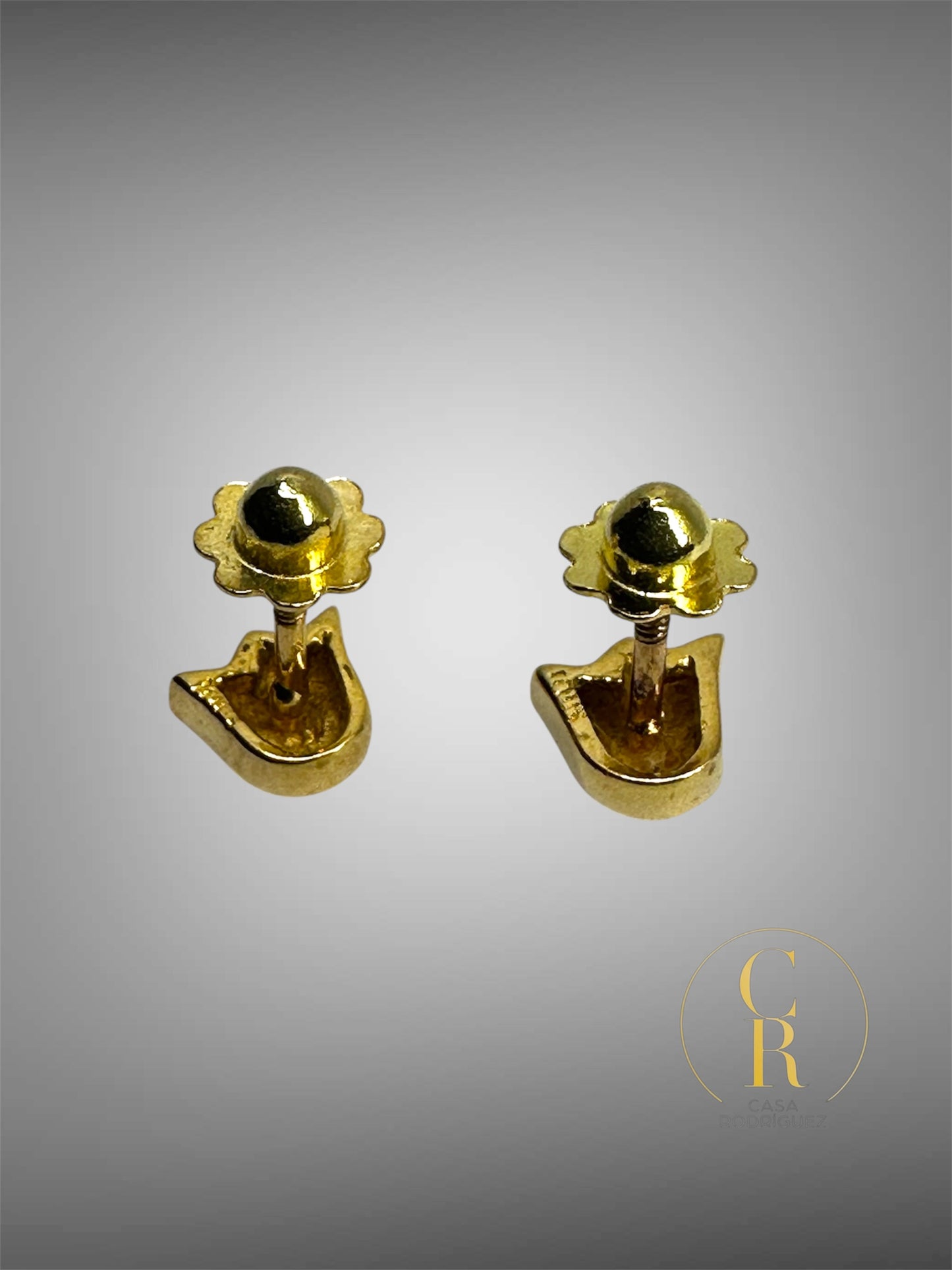 Aretes Tous Mini Tulipanes Oro 18k