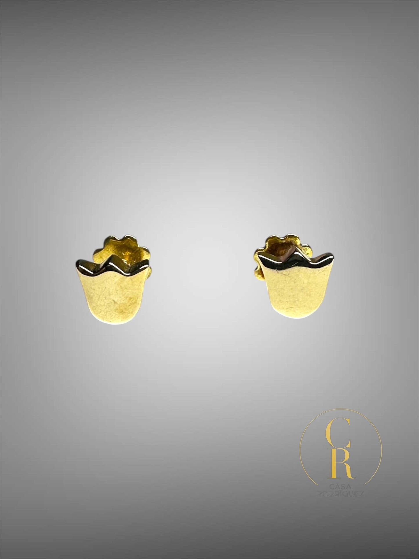 Aretes Tous Mini Tulipanes Oro 18k