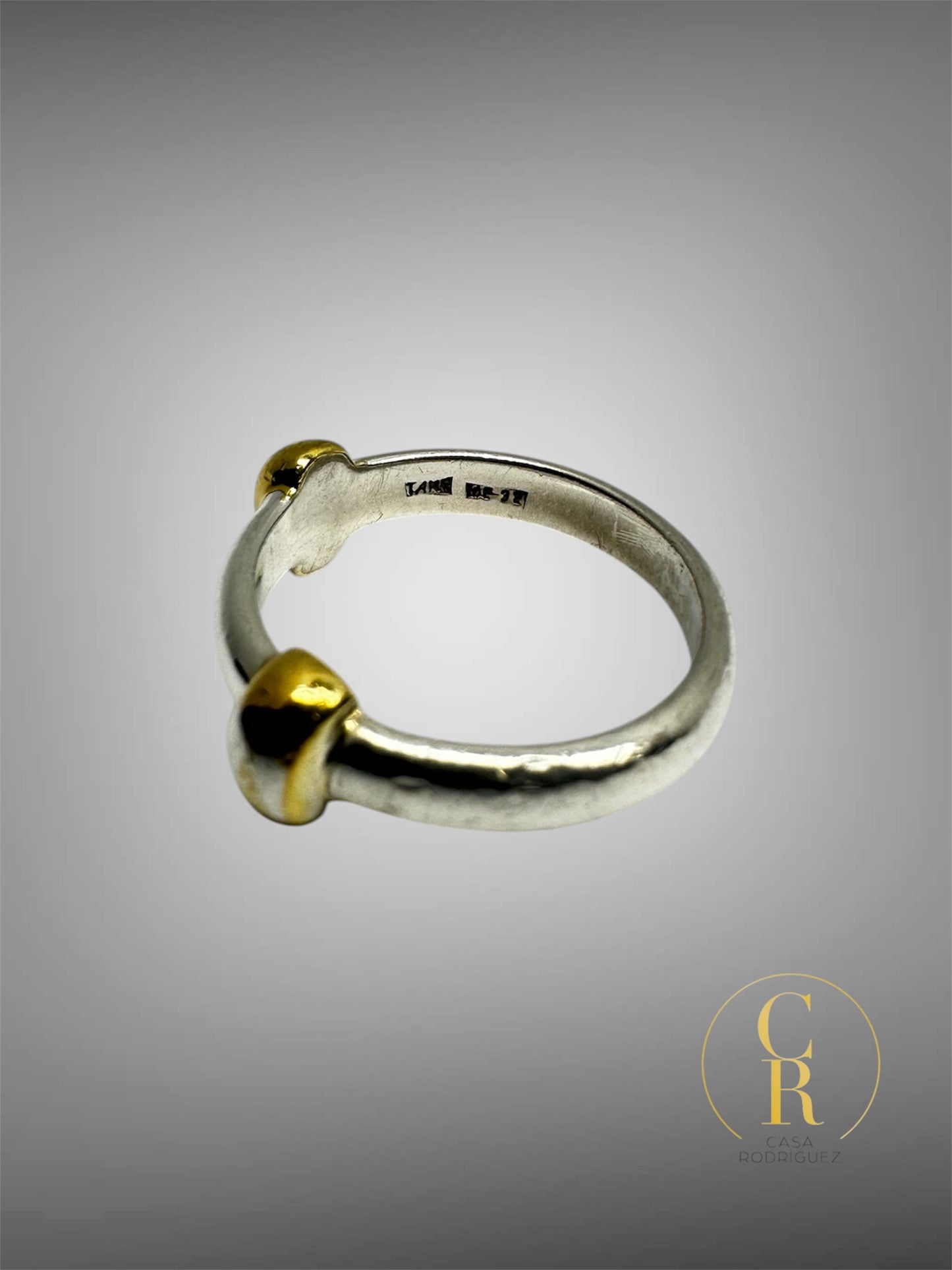 Anillo Tane Dos Cuentas