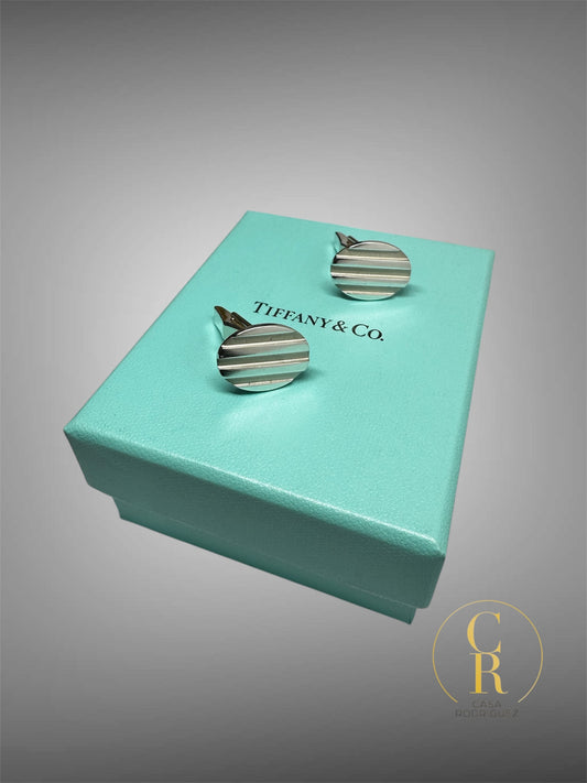 Mancuernillas Tiffany & Co. Estriada