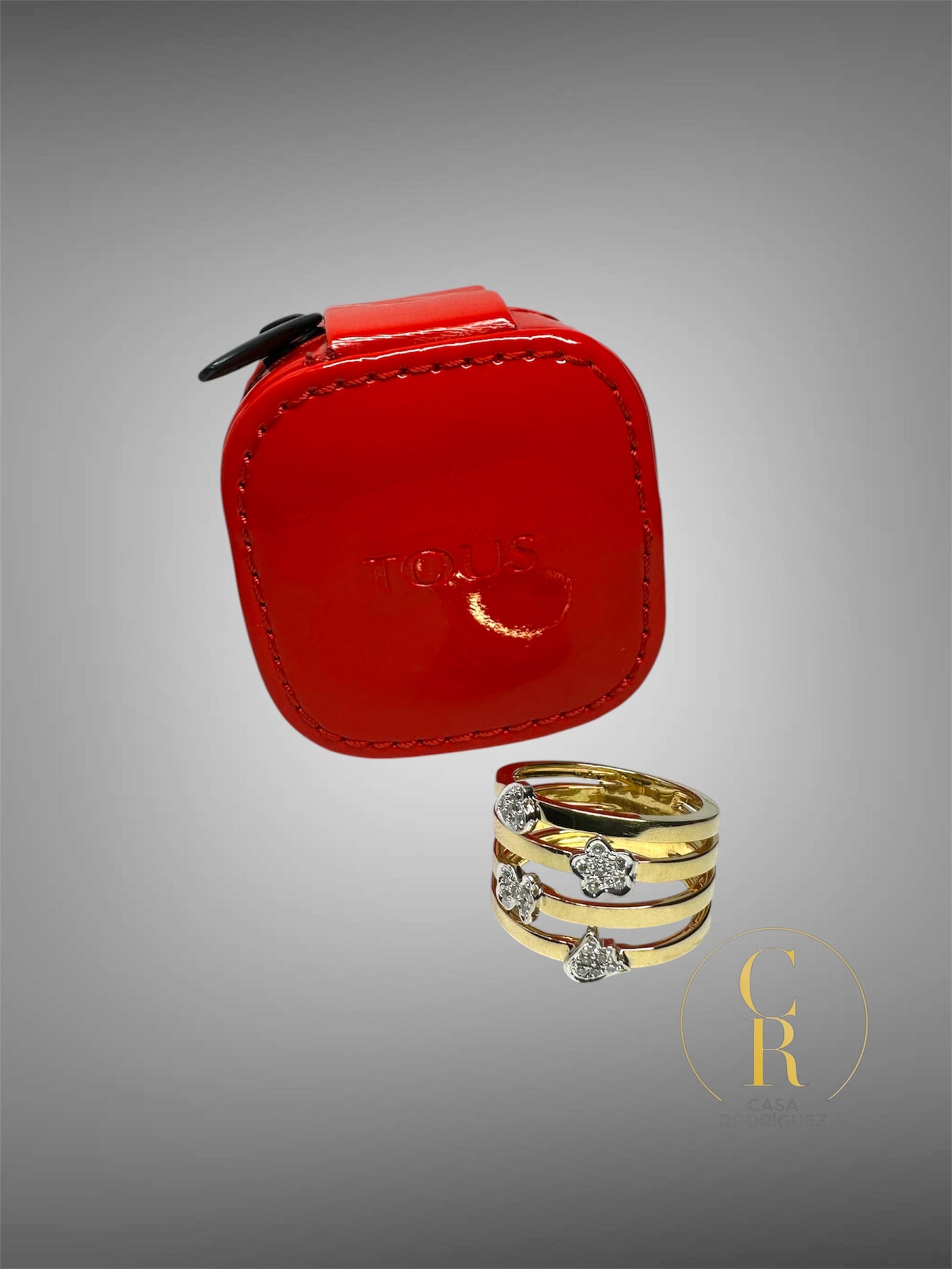 Anillo Tous Oro 18k Figuras Puppies