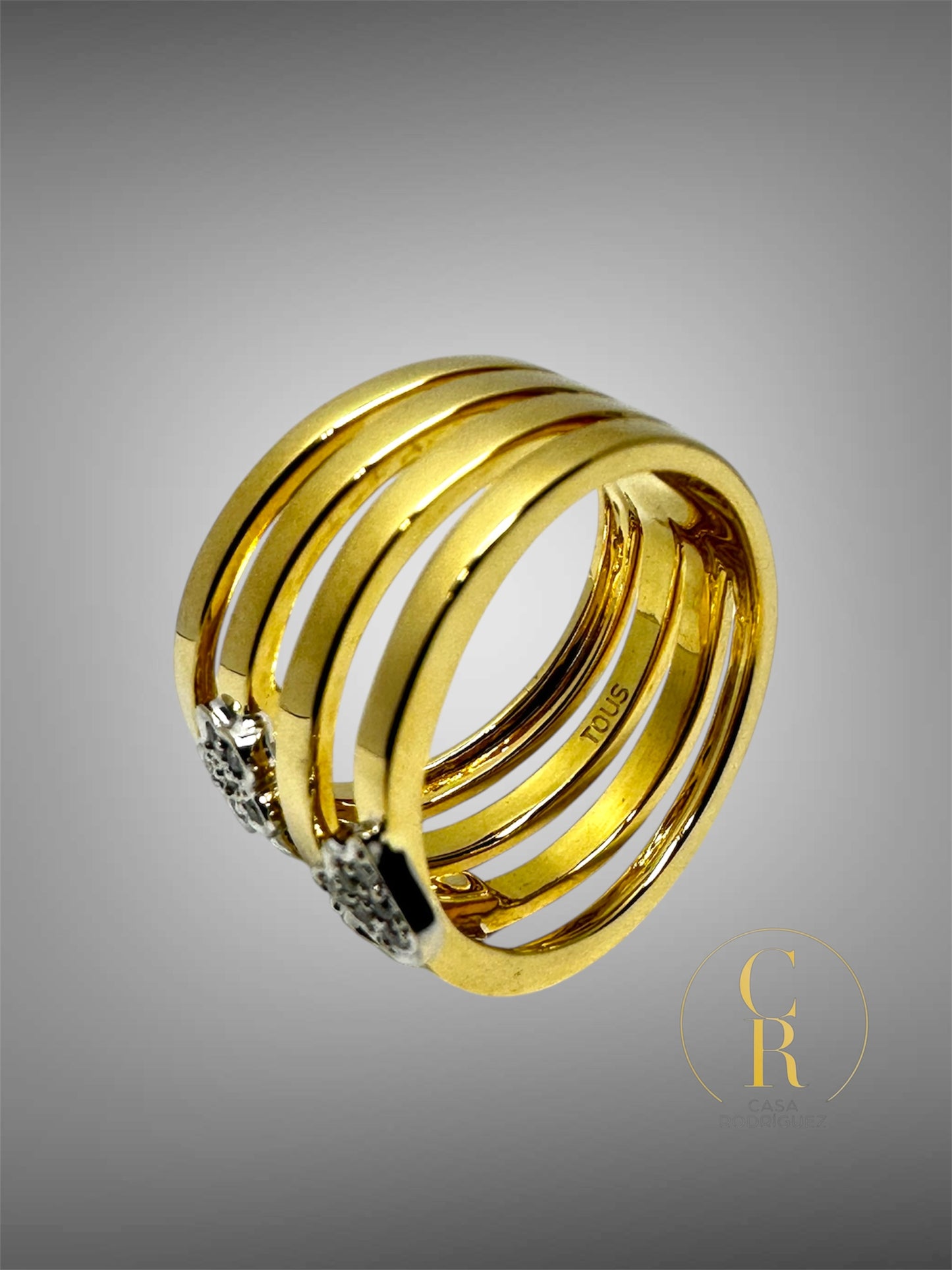 Anillo Tous Oro 18k Figuras Puppies