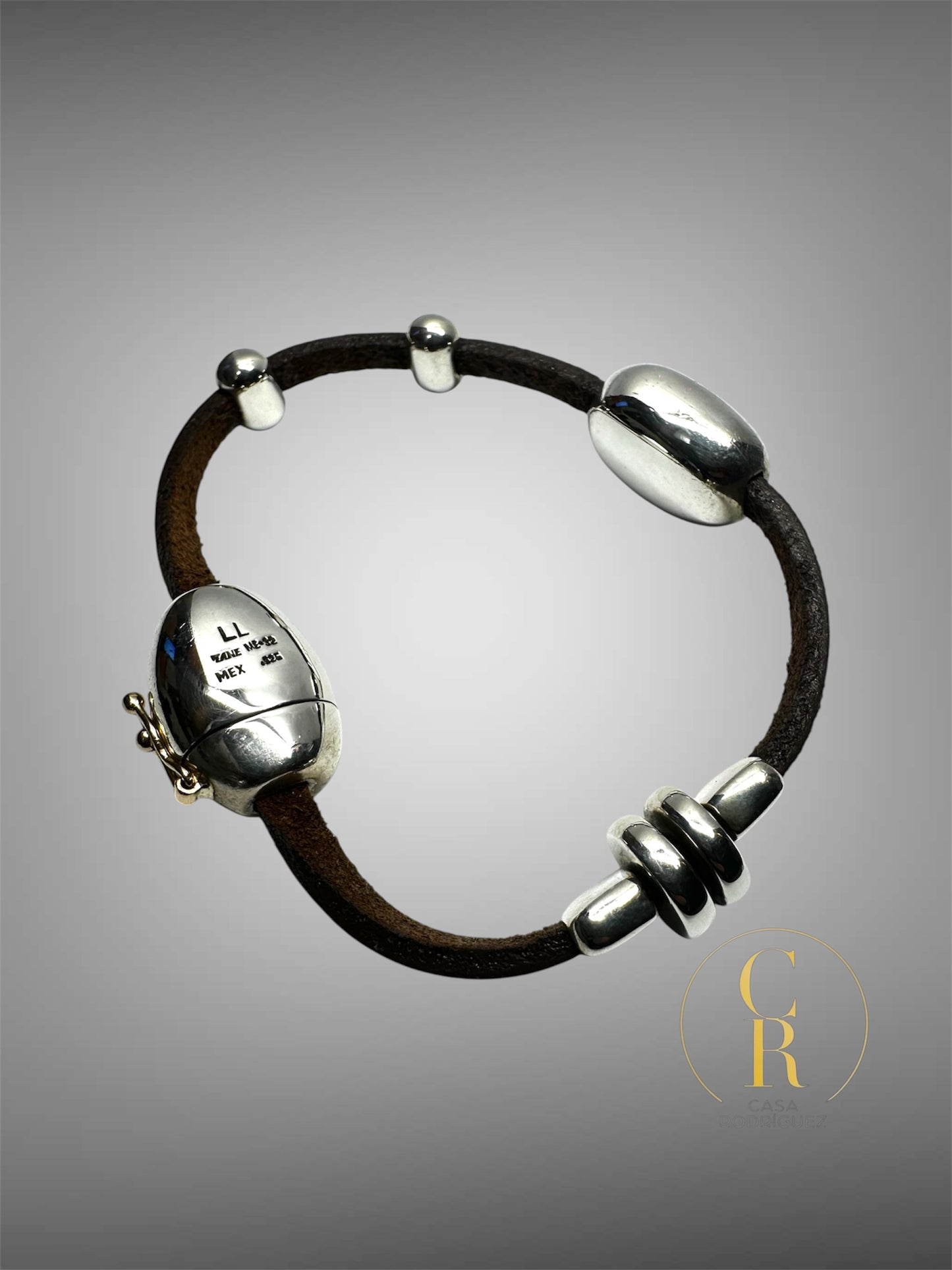 Pulsera Tane Cuero y Plata