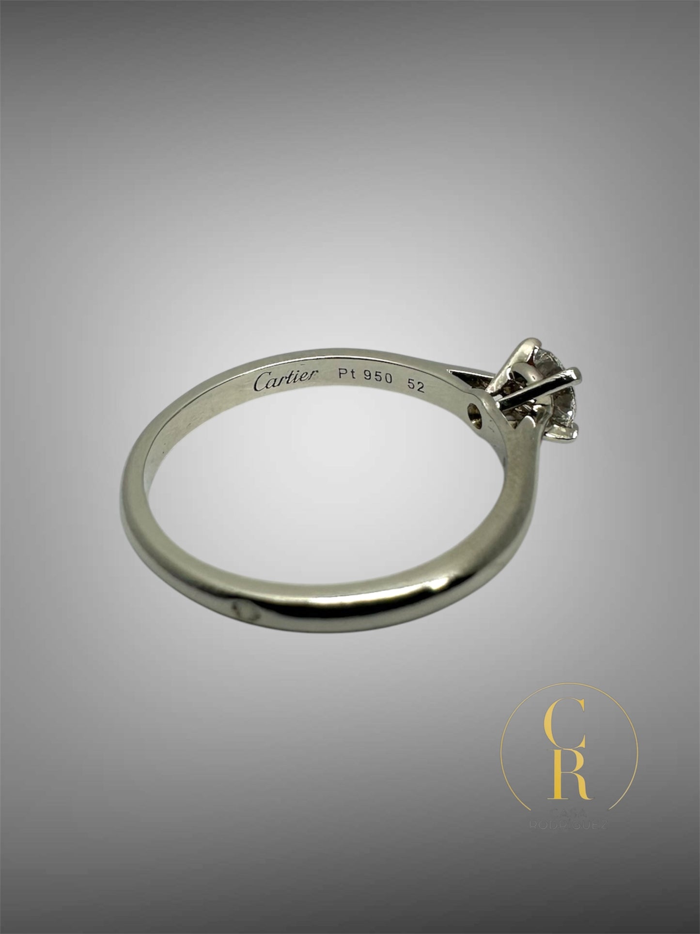 Anillo Cartier de Compromiso Solitario